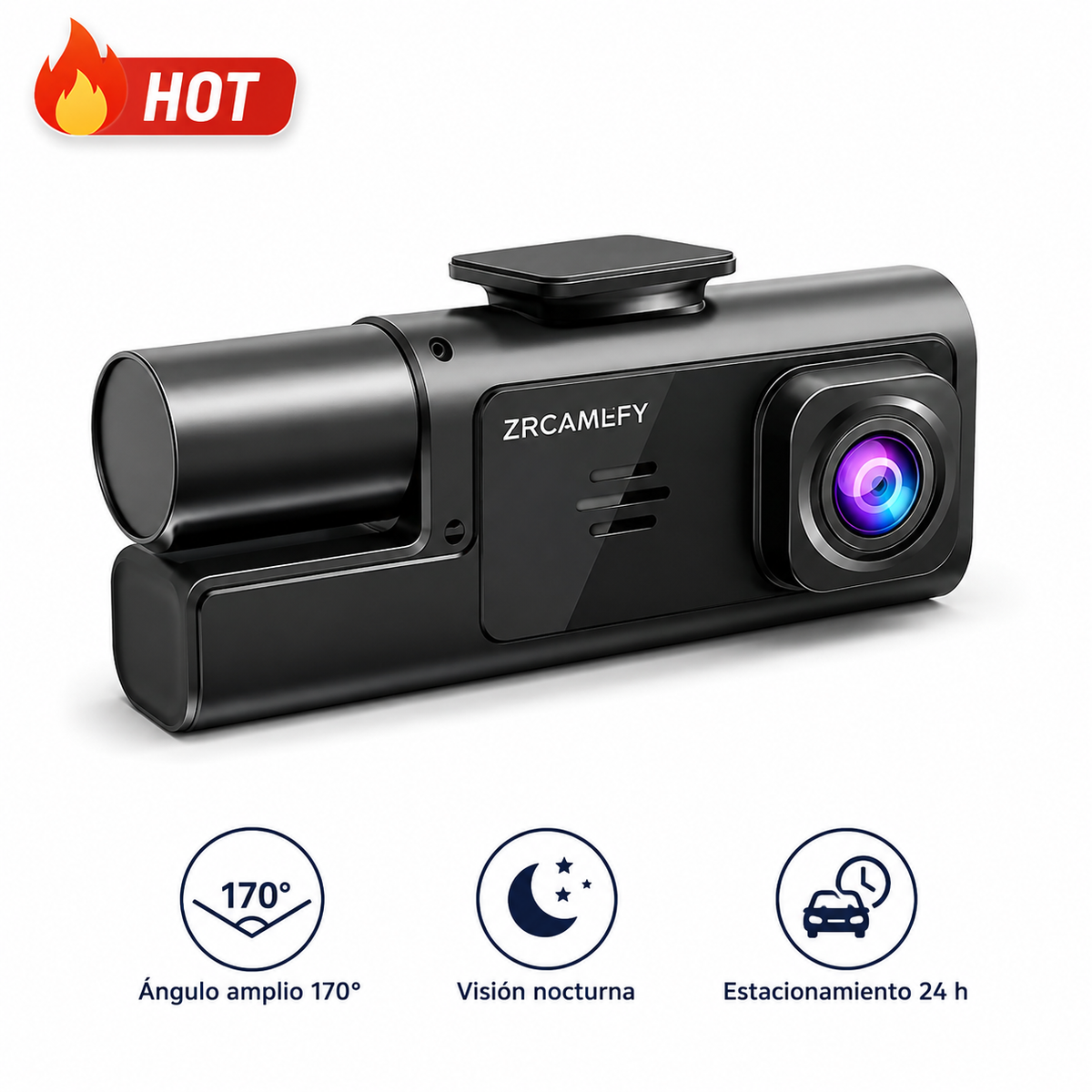 Cámara de Tablero Doble (Frontal e Interior) DVR para Auto