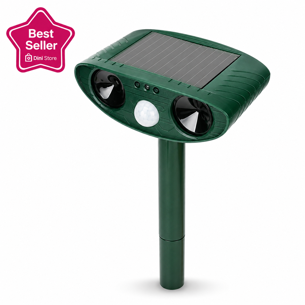 Repelente Ultrasónico Solar Multifuncional para Exteriores